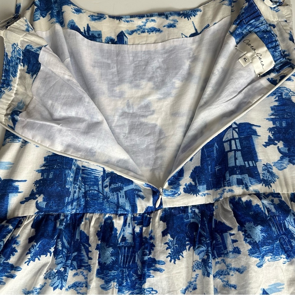 Cara Cara Mary Lou Venetian Story Blue Dress Size XL - Picture 11 of 15